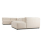 Lawndale 5-Piece Chaise Sectional - Fayette Cloud