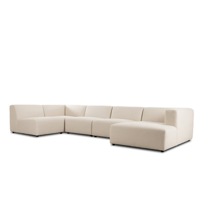 Lawndale 5-Piece Chaise Sectional - Fayette Cloud