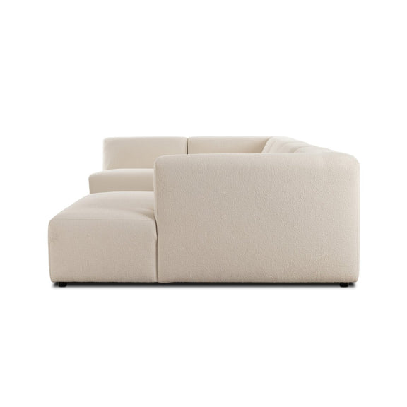 Lawndale 5-Piece Chaise Sectional - Fayette Cloud