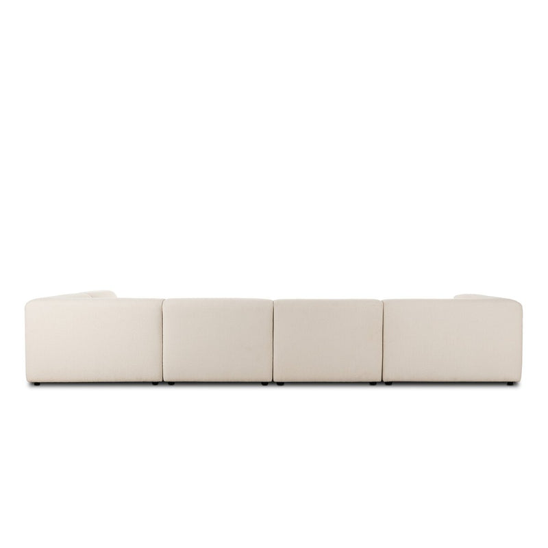 Lawndale 5-Piece Chaise Sectional - Fayette Cloud