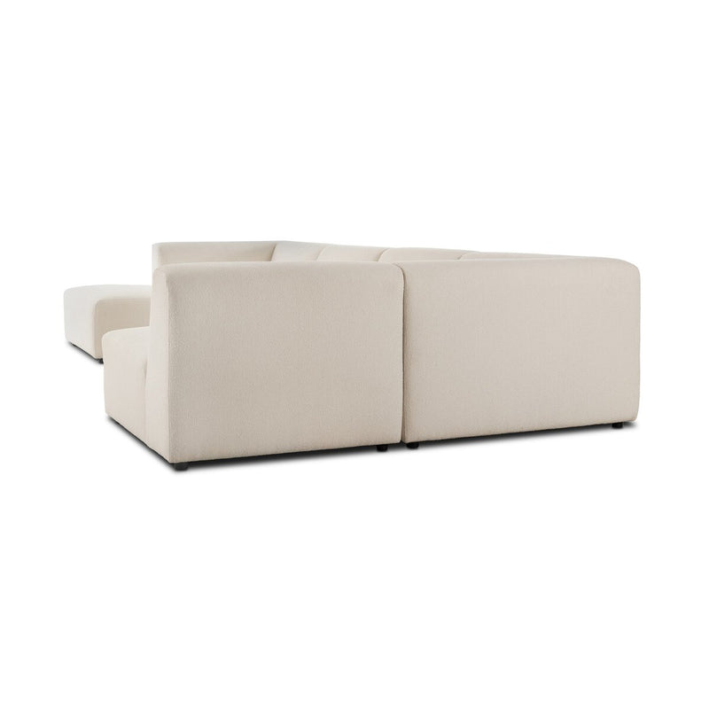 Lawndale 5-Piece Chaise Sectional - Fayette Cloud