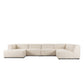 Lawndale 5-Piece Chaise Sectional - Fayette Cloud