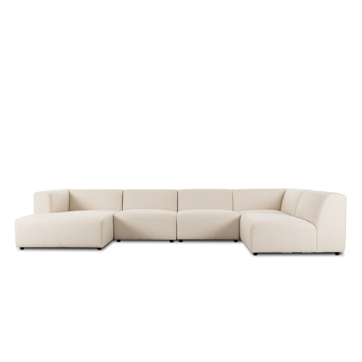 Lawndale 5-Piece Chaise Sectional - Fayette Cloud