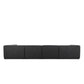 Lawndale 5-Piece Chaise Sectional - Saxon Charcoal