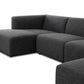 Lawndale 5-Piece Chaise Sectional - Saxon Charcoal