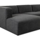 Lawndale 5-Piece Chaise Sectional - Saxon Charcoal