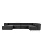 Lawndale 5-Piece Chaise Sectional - Saxon Charcoal