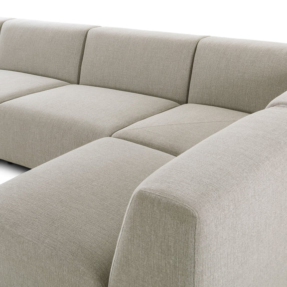 Lawndale 5-Piece Chaise Sectional - Napa Sandstone