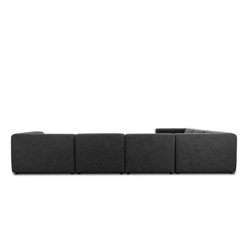 Lawndale 6-Piece Sectional - Saxon Charcoal