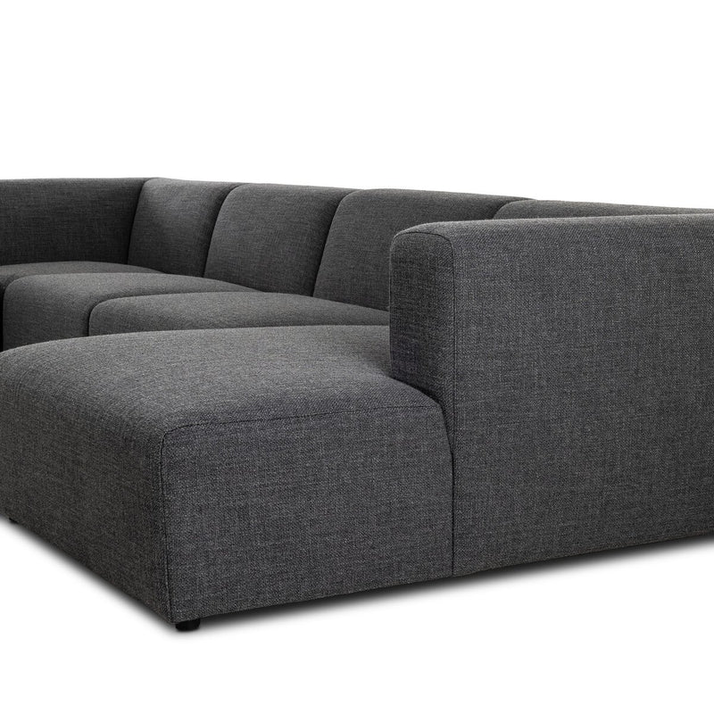 Lawndale 6-Piece Sectional - Saxon Charcoal