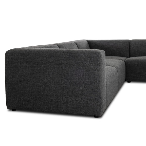 Lawndale 6-Piece Sectional - Saxon Charcoal