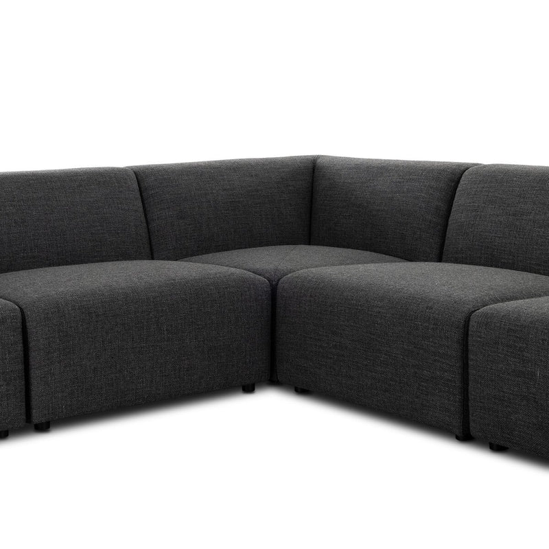 Lawndale 6-Piece Sectional - Saxon Charcoal