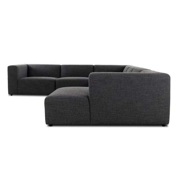 Lawndale 6-Piece Sectional - Saxon Charcoal
