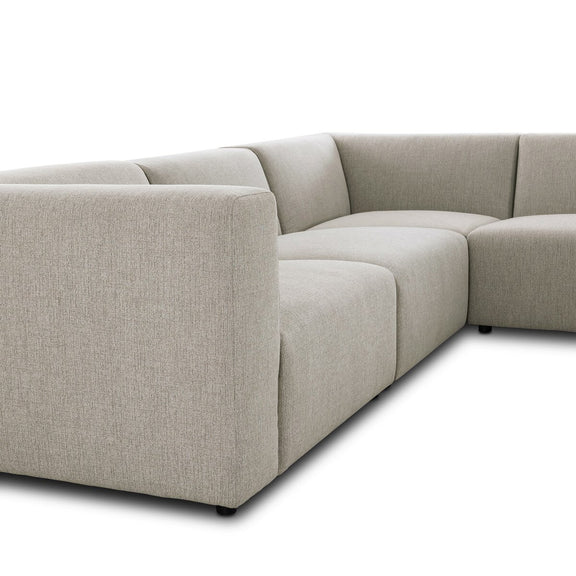Lawndale 6-Piece Sectional - Napa Sandstone