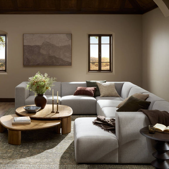 Lawndale 6-Piece Sectional - Napa Sandstone