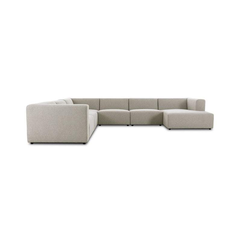 Lawndale 6-Piece Sectional - Napa Sandstone