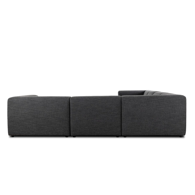Lawndale 6-Piece Sectional - Saxon Charcoal