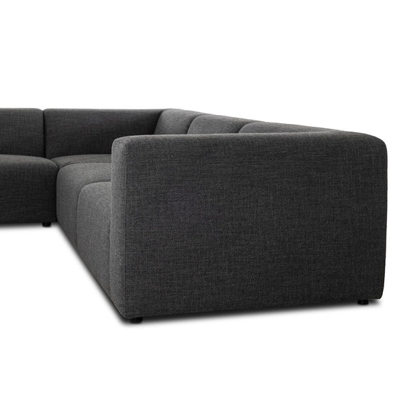 Lawndale 6-Piece Sectional - Saxon Charcoal