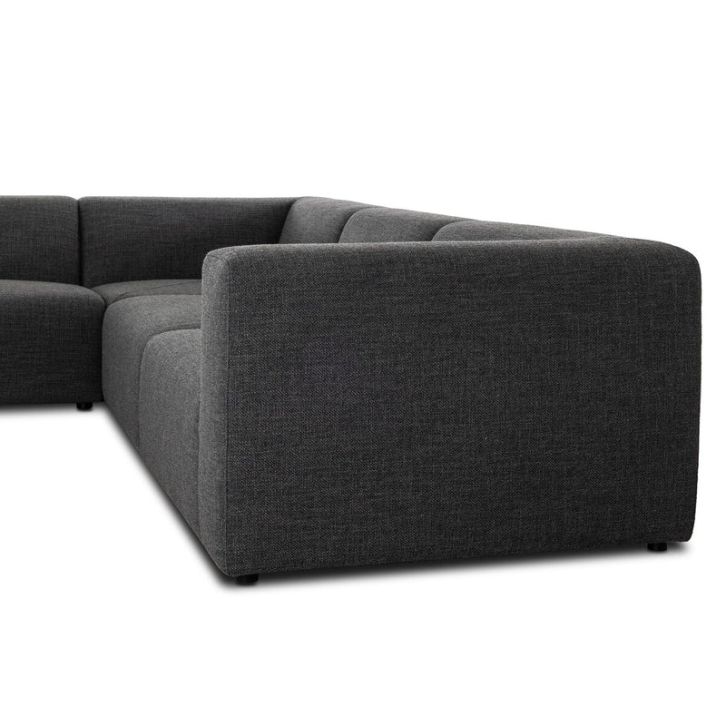 Lawndale 6-Piece Sectional - Saxon Charcoal