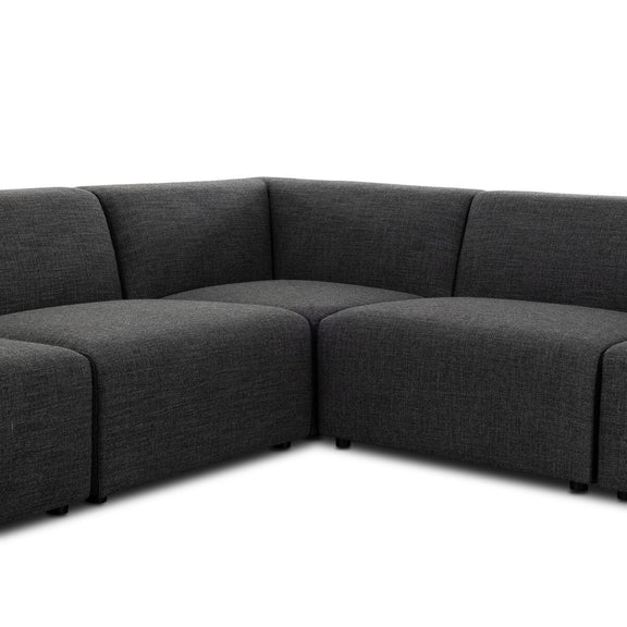 Lawndale 6-Piece Sectional - Saxon Charcoal