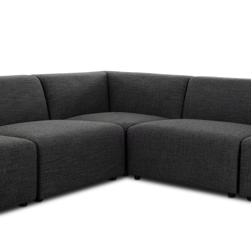 Lawndale 6-Piece Sectional - Saxon Charcoal