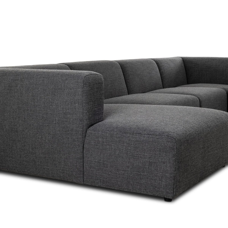 Lawndale 6-Piece Sectional - Saxon Charcoal