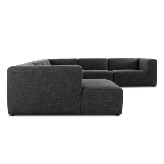 Lawndale 6-Piece Sectional - Saxon Charcoal