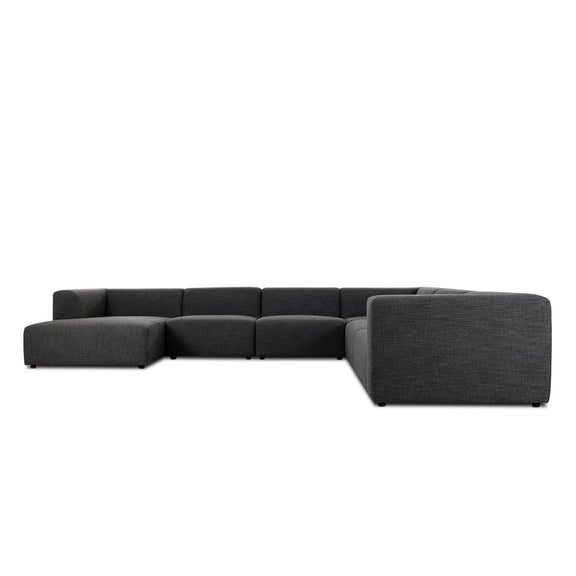 Lawndale 6-Piece Sectional - Saxon Charcoal