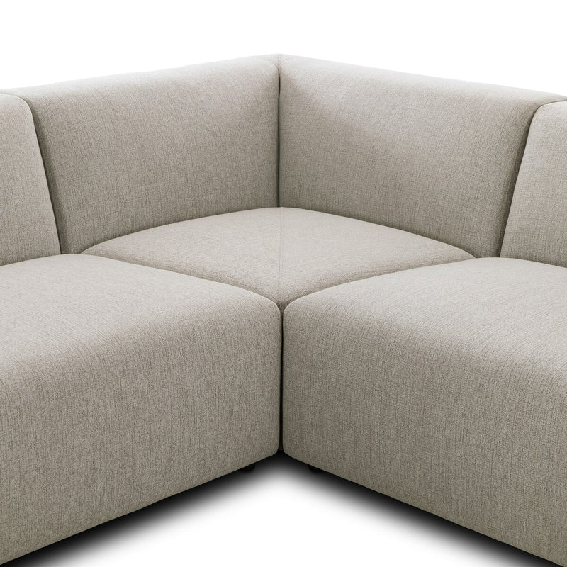 Lawndale 6-Piece Sectional - Napa Sandstone