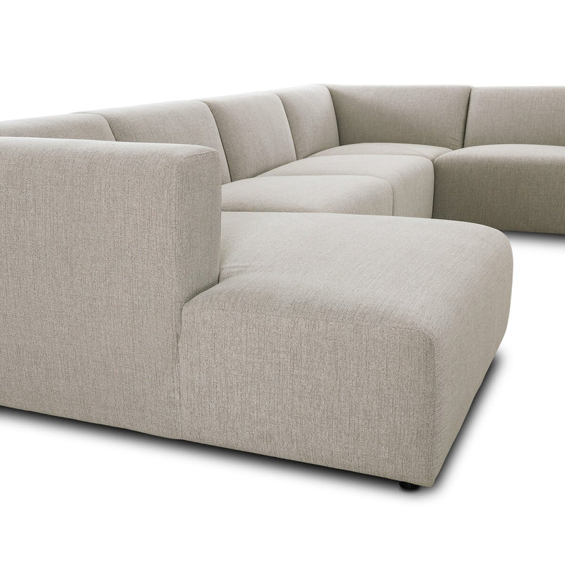 Lawndale 6-Piece Sectional - Napa Sandstone