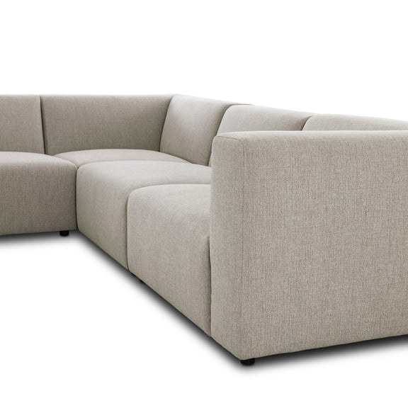 Lawndale 6-Piece Sectional - Napa Sandstone