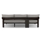 Jackson Outdoor Metal 2-Piece Sectional - Concha Fog