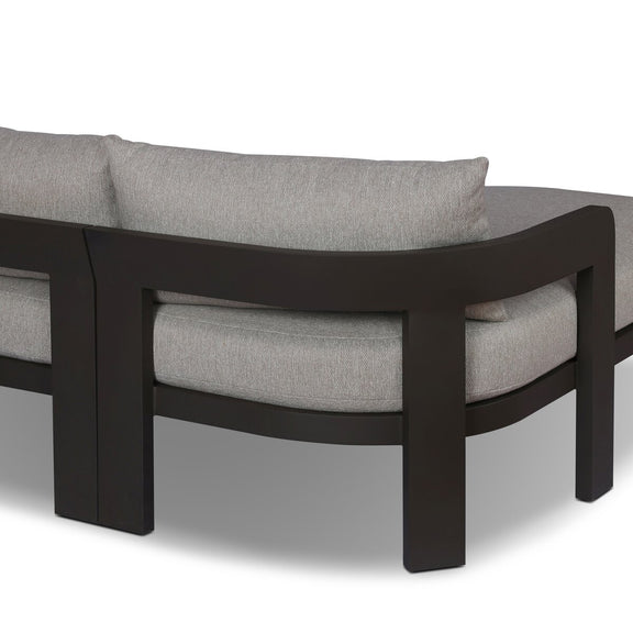 Jackson Outdoor Metal 2-Piece Sectional - Concha Fog