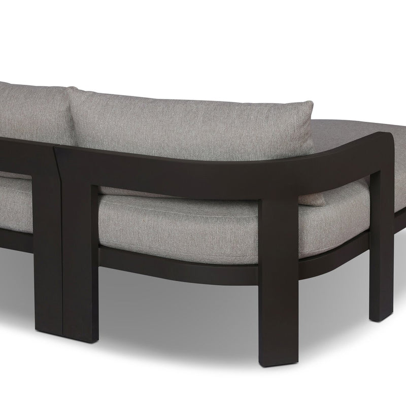 Jackson Outdoor Metal 2-Piece Sectional - Concha Fog