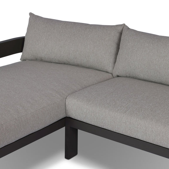 Jackson Outdoor Metal 2-Piece Sectional - Concha Fog