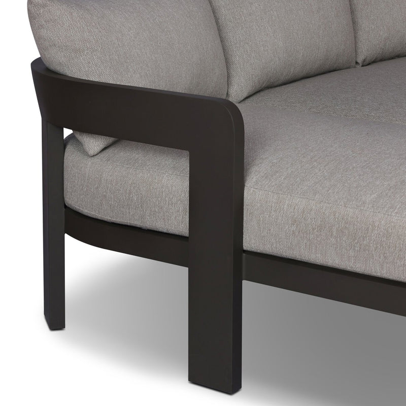 Jackson Outdoor Metal 2-Piece Sectional - Concha Fog