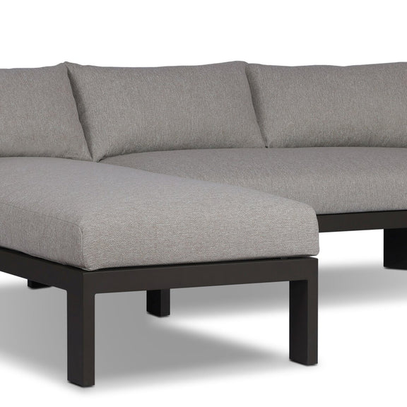 Jackson Outdoor Metal 2-Piece Sectional - Concha Fog