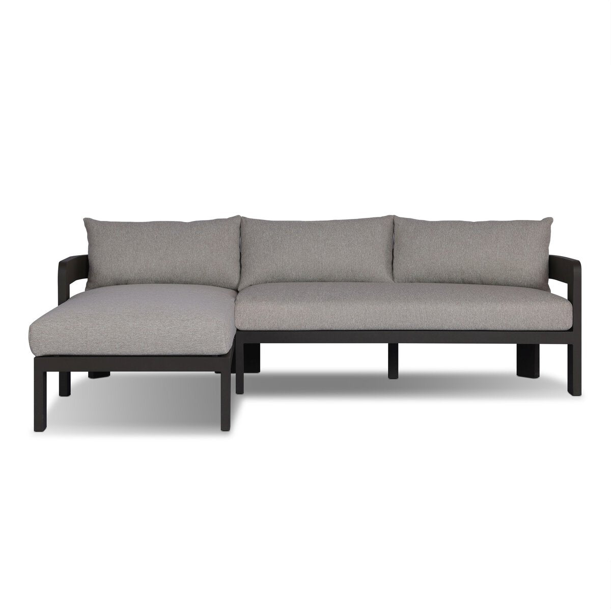 Jackson Outdoor Metal 2-Piece Sectional - Concha Fog