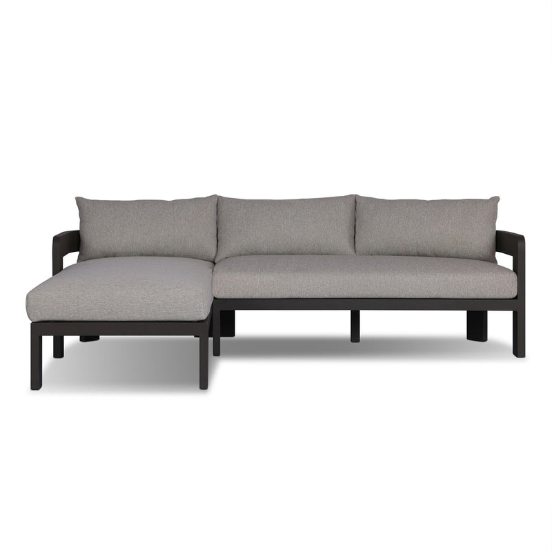 Jackson Outdoor Metal 2-Piece Sectional - Concha Fog