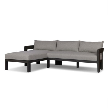 Jackson Outdoor Metal 2-Piece Sectional - Concha Fog