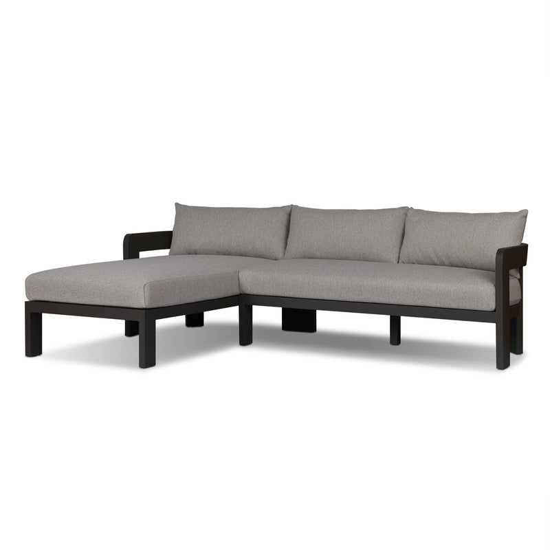 Jackson Outdoor Metal 2-Piece Sectional - Concha Fog