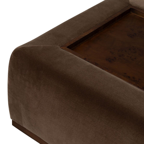 Truvy Cocktail Ottoman - Surrey Mink