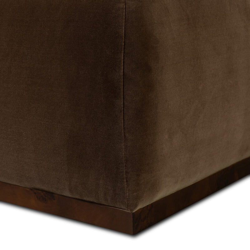 Truvy Cocktail Ottoman - Surrey Mink