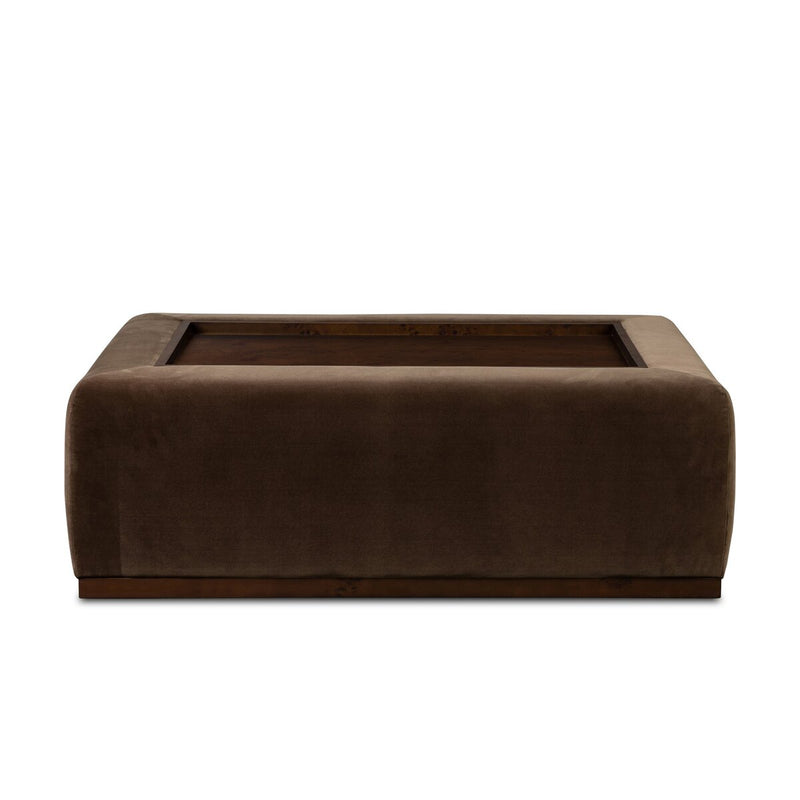 Truvy Cocktail Ottoman - Surrey Mink