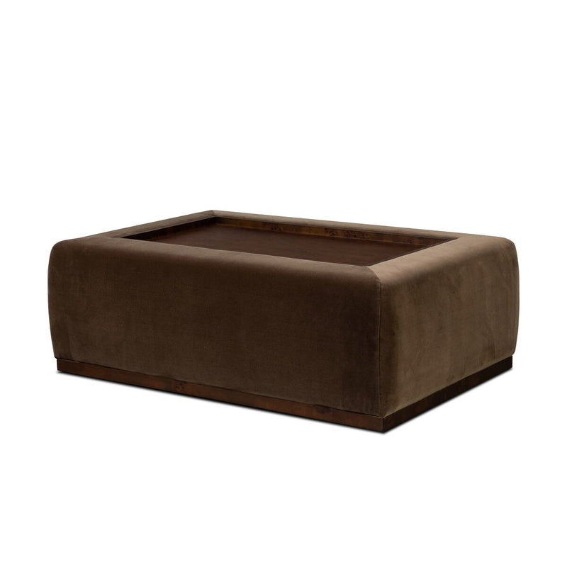 Truvy Cocktail Ottoman - Surrey Mink