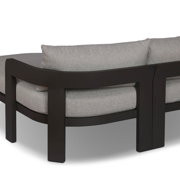 Jackson Outdoor Metal 2-Piece Sectional - Concha Fog