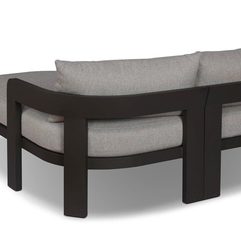 Jackson Outdoor Metal 2-Piece Sectional - Concha Fog