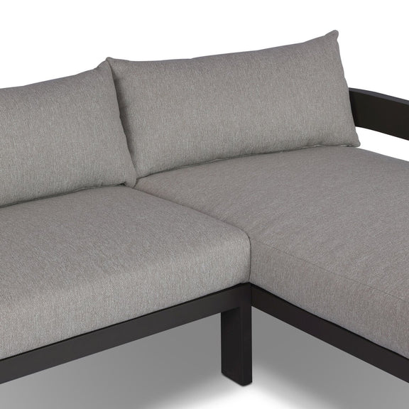 Jackson Outdoor Metal 2-Piece Sectional - Concha Fog