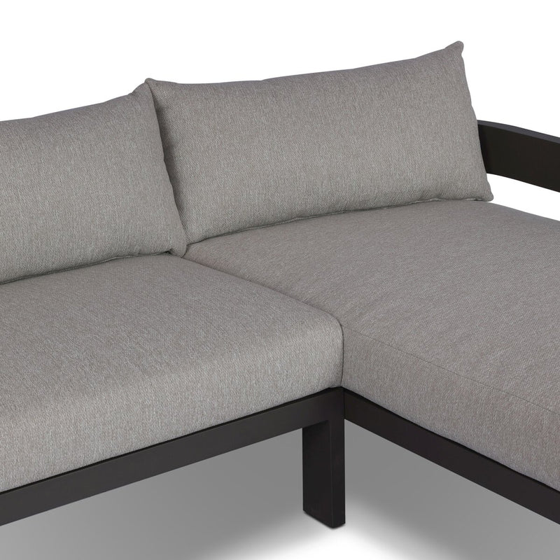 Jackson Outdoor Metal 2-Piece Sectional - Concha Fog