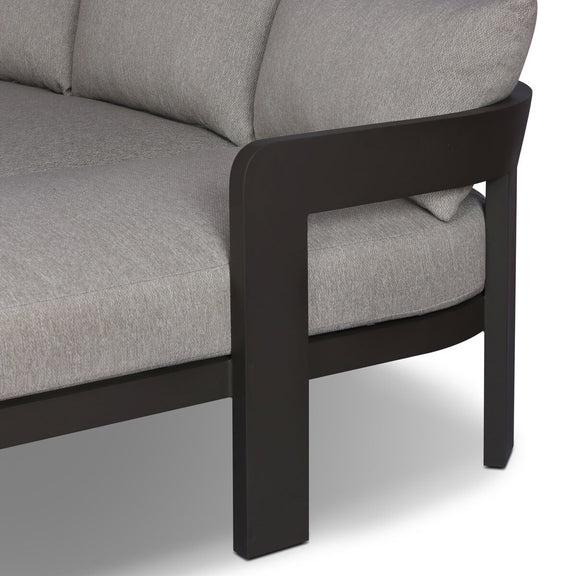 Jackson Outdoor Metal 2-Piece Sectional - Concha Fog